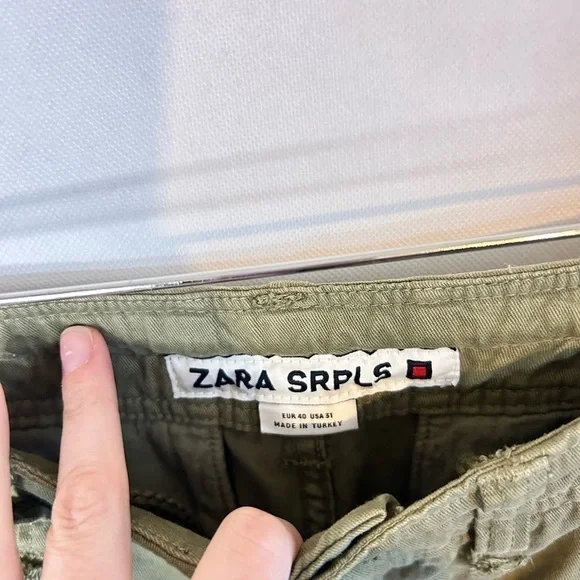 Zara Surplus Utility Cargo Pants SRPLS Women’s Size 31 Flight Pants Trousers - Picture 7 of 10